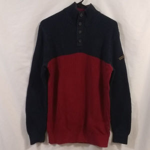 Nautica Jeans Co. Sweater Cotton Ribbed Heavy L